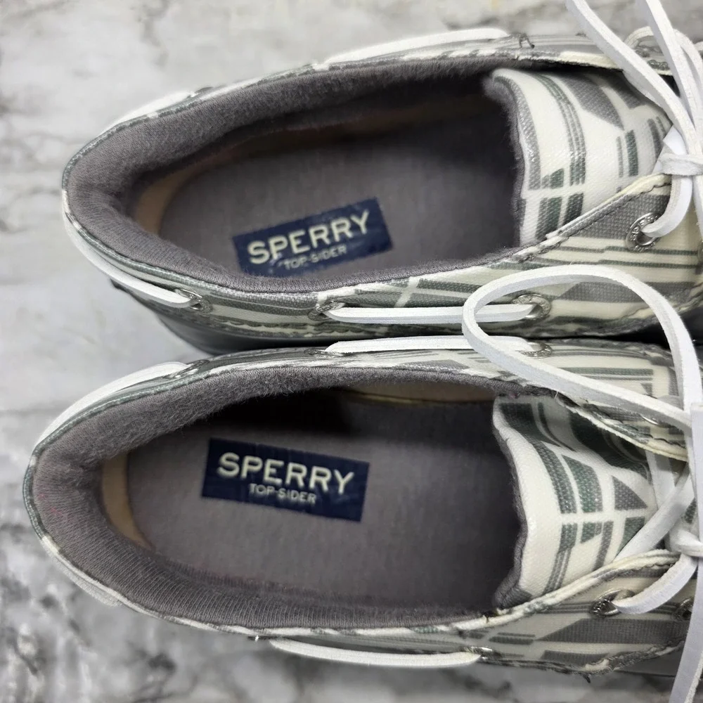 Sperry Top Sider Women's 9 Waterproof Gray Rubber Lace Up Duck Boot STS95030